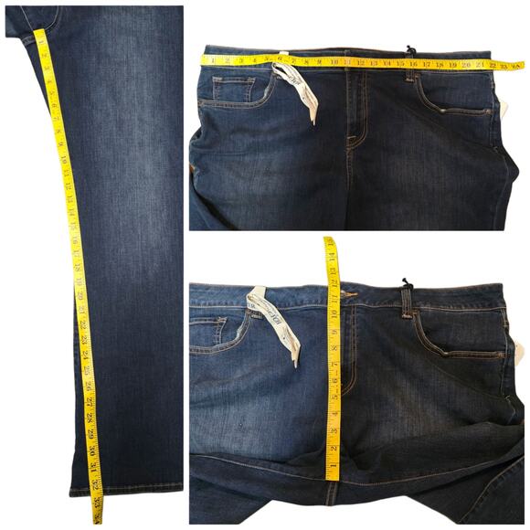 Bootcut Jeans Lucky Brand Plus Size 22W Ginger Boot Dark Stretch Denim - Picture 7 of 10